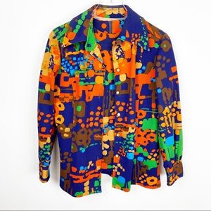 Vintage | Unique 70's Retro Handmade 2 Piece Shell Tank Shirt Set